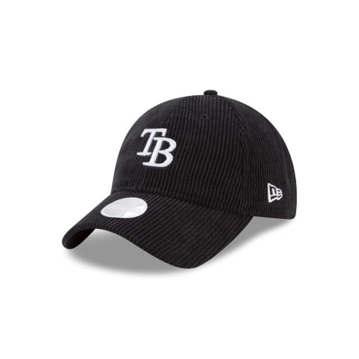 Tampa Bay Rays Gorra | New Era MLB Corduroy 9twenty Adjustable Cap Mexico - Negros